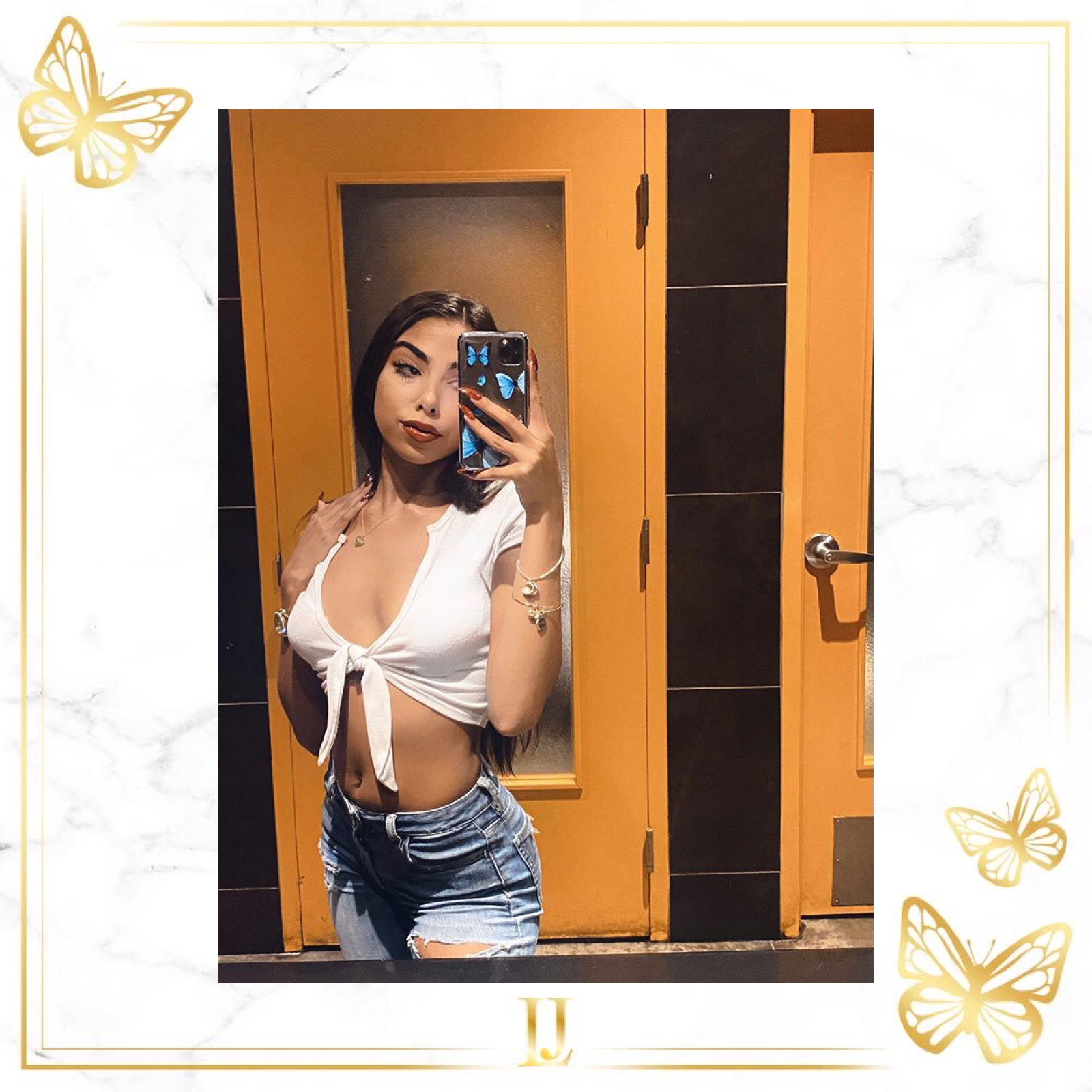 Personalized Transparent Butterfly iPhone Case - Limitless Jewellery