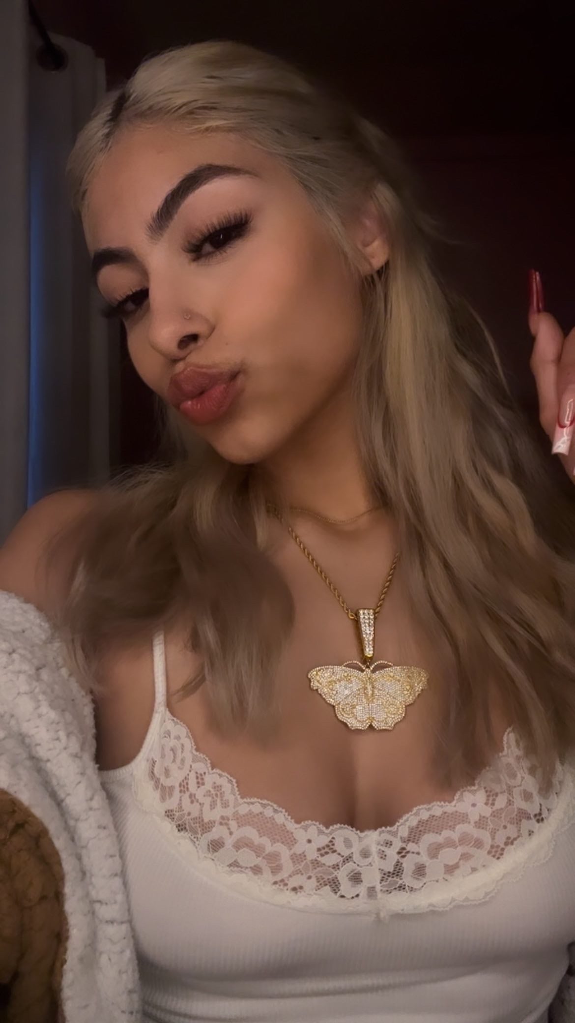 Blinged Butterfly Pendant Necklace - Limitless Jewellery