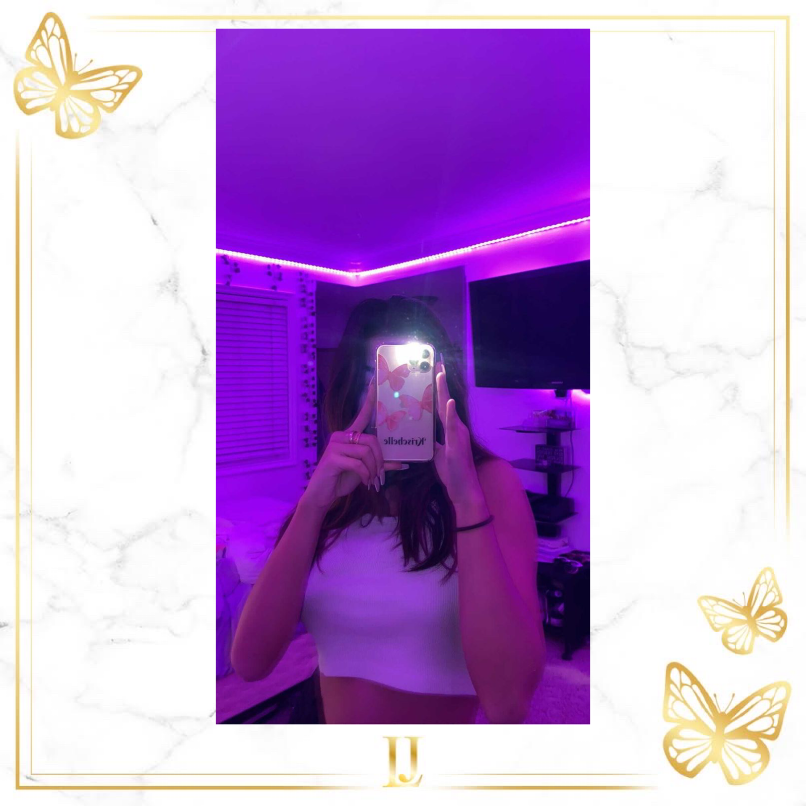 Personalized Pink Butterfly iPhone Case - Limitless Jewellery