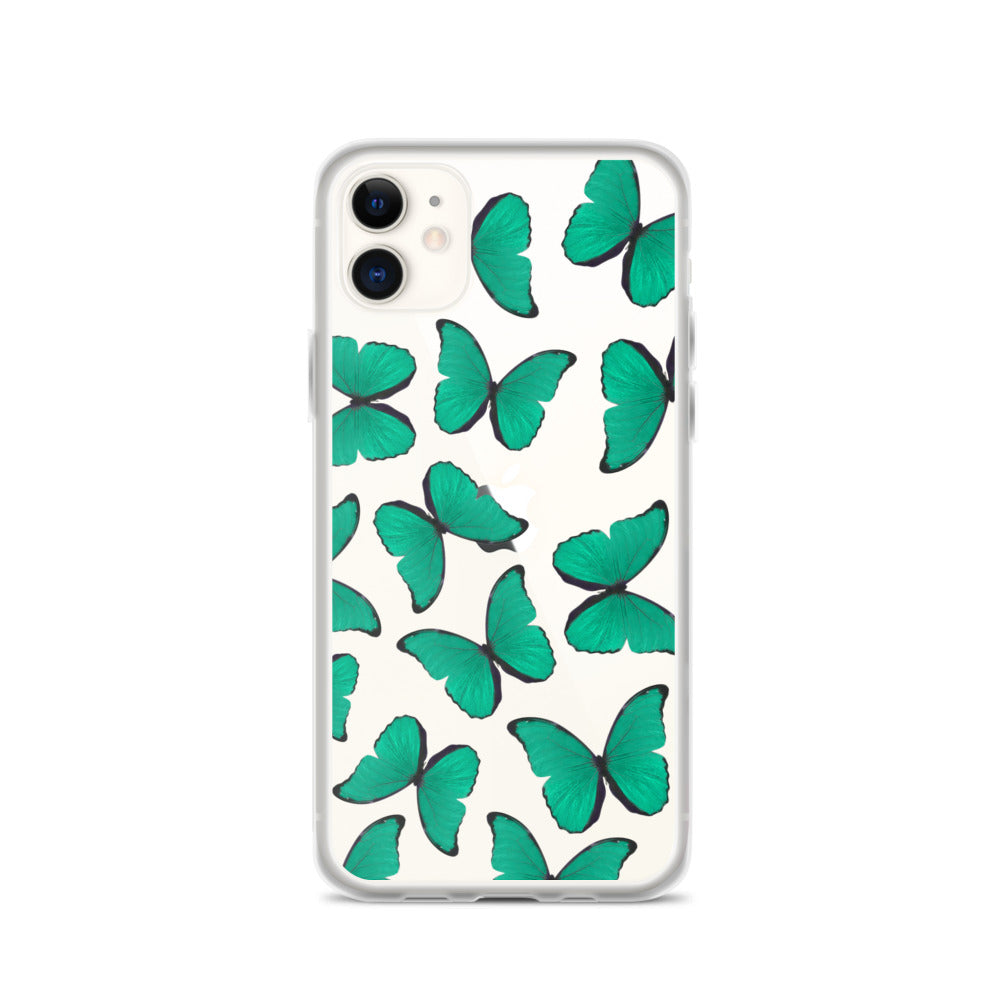 Green Butterflies iPhone Case - Limitless Jewellery