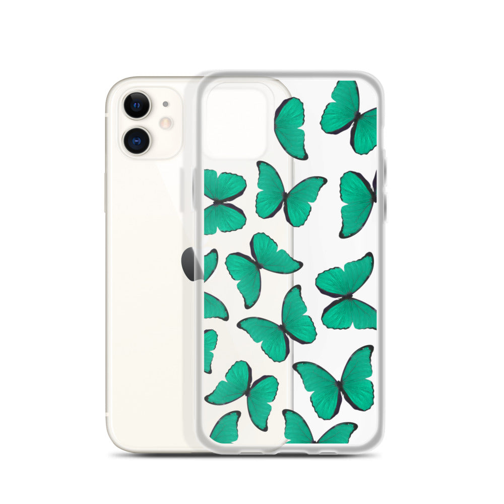 Green Butterflies iPhone Case - Limitless Jewellery