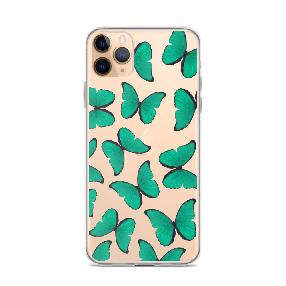 Green Butterflies iPhone Case - Limitless Jewellery