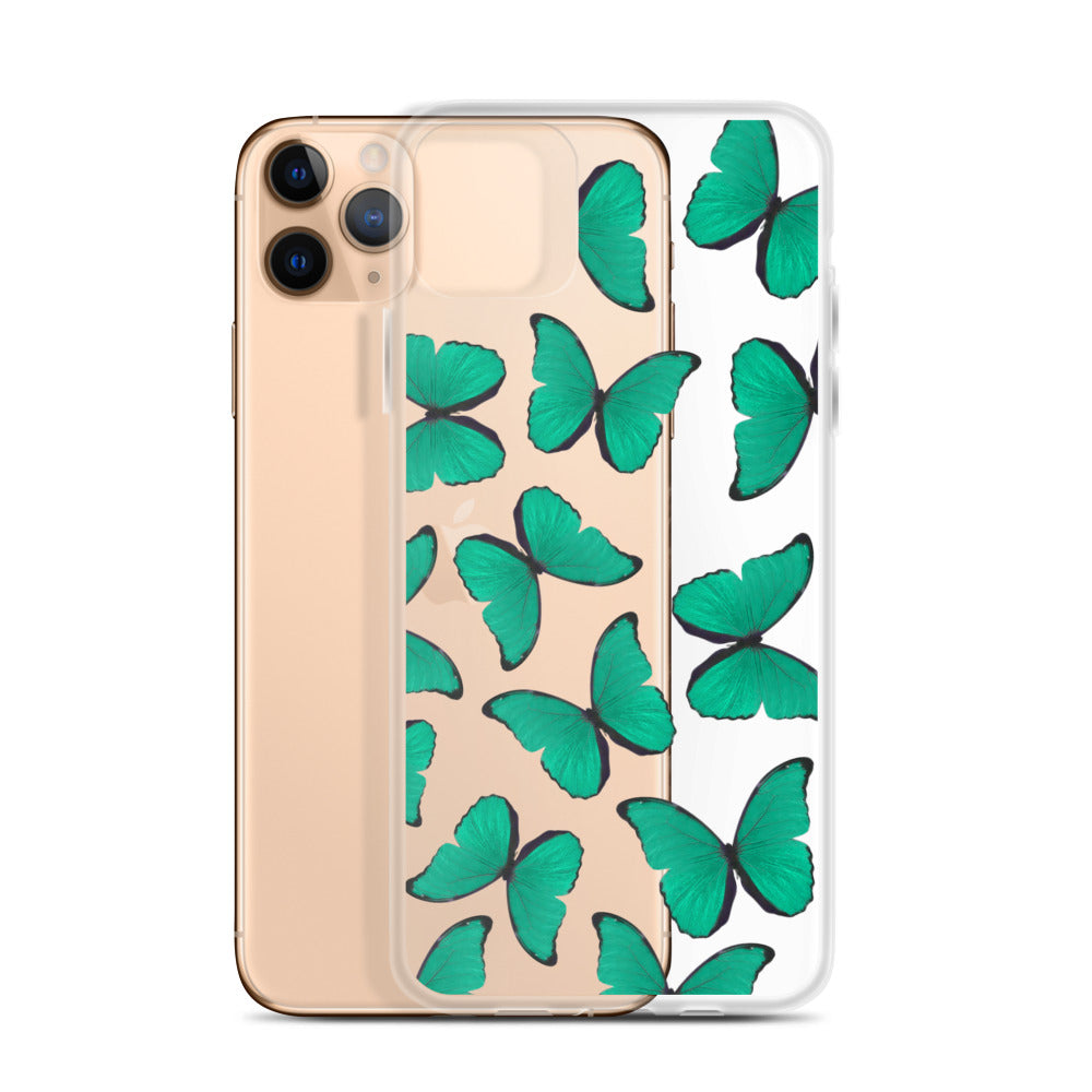 Green Butterflies iPhone Case