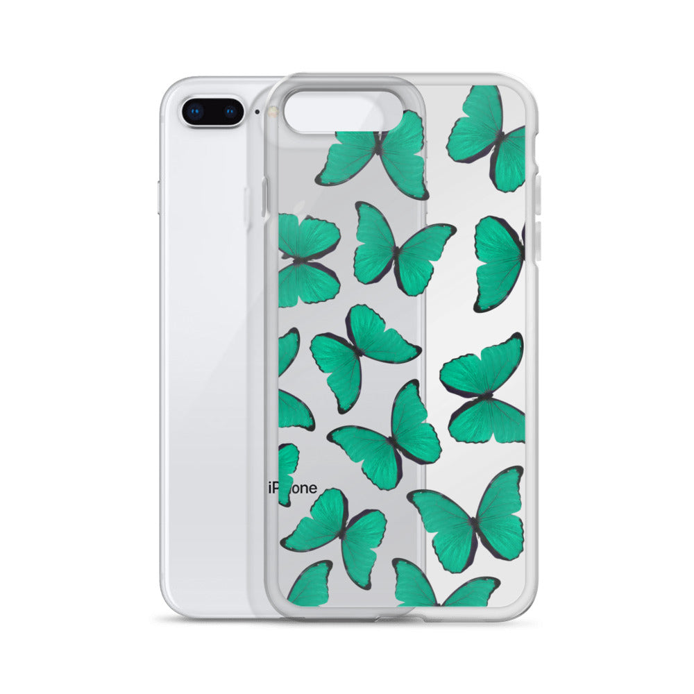 Green Butterflies iPhone Case