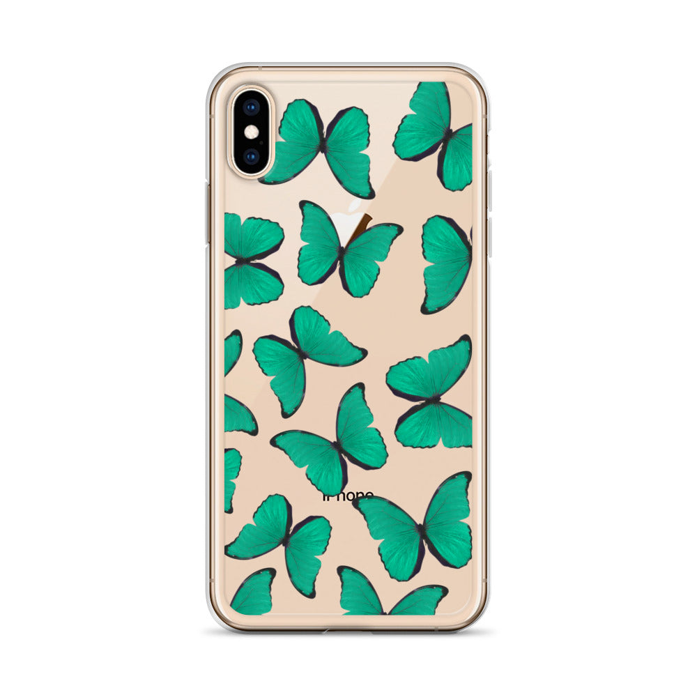 Green Butterflies iPhone Case - Limitless Jewellery