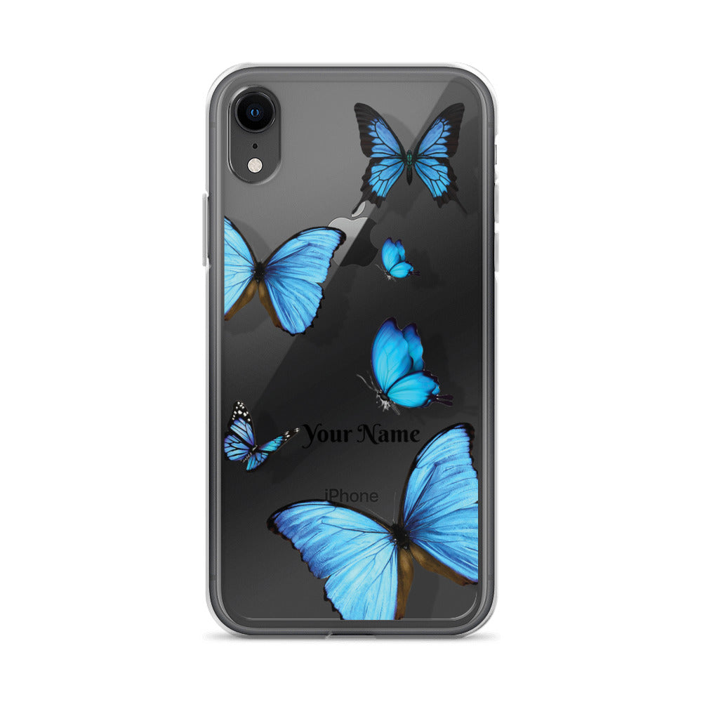 Personalized Transparent Butterfly iPhone Case - Limitless Jewellery