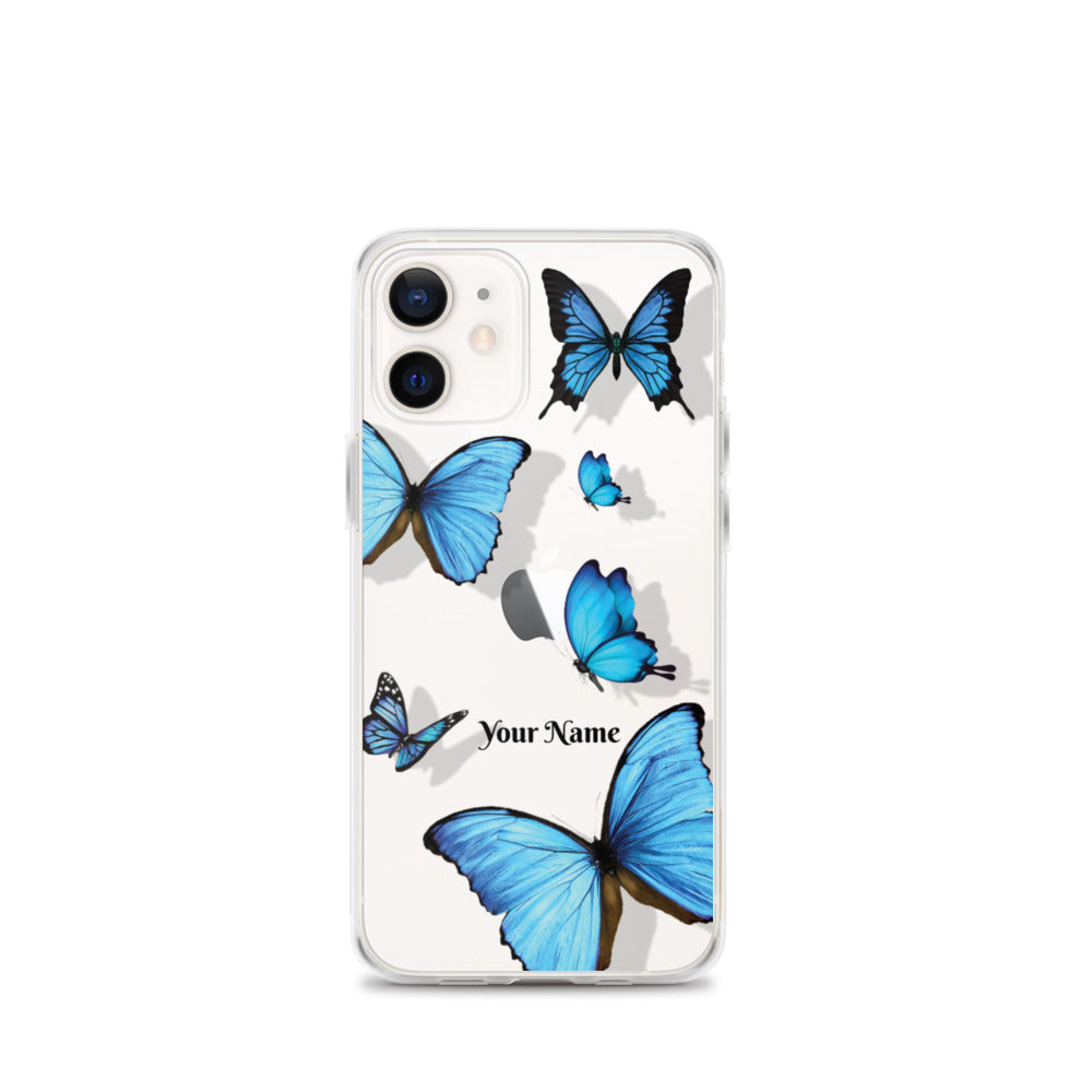 Personalized Transparent Butterfly iPhone Case - Limitless Jewellery