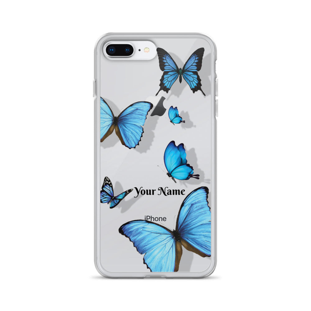 Personalized Transparent Butterfly iPhone Case - Limitless Jewellery