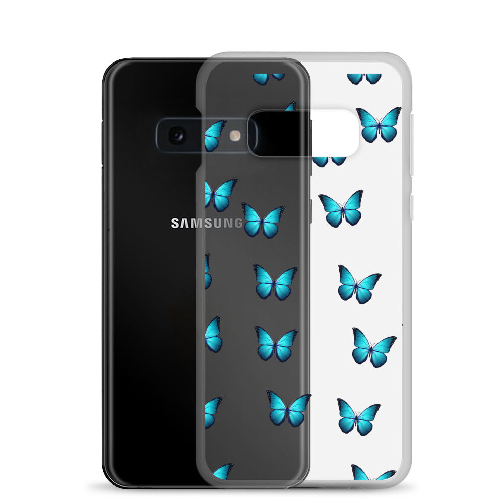 Butterfly Transparent Samsung Phone Case - Limitless Jewellery