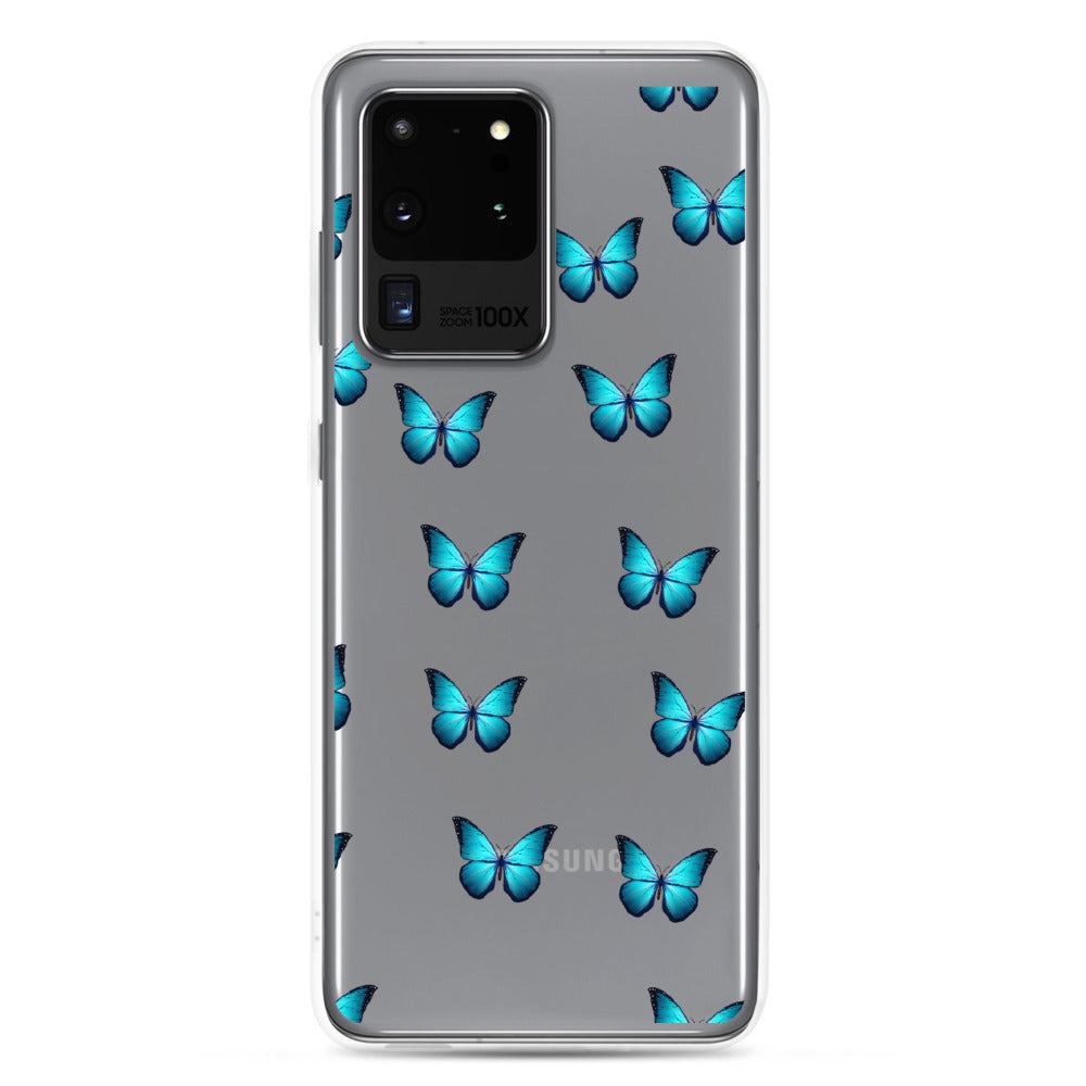 Butterfly Transparent Samsung Phone Case - Limitless Jewellery