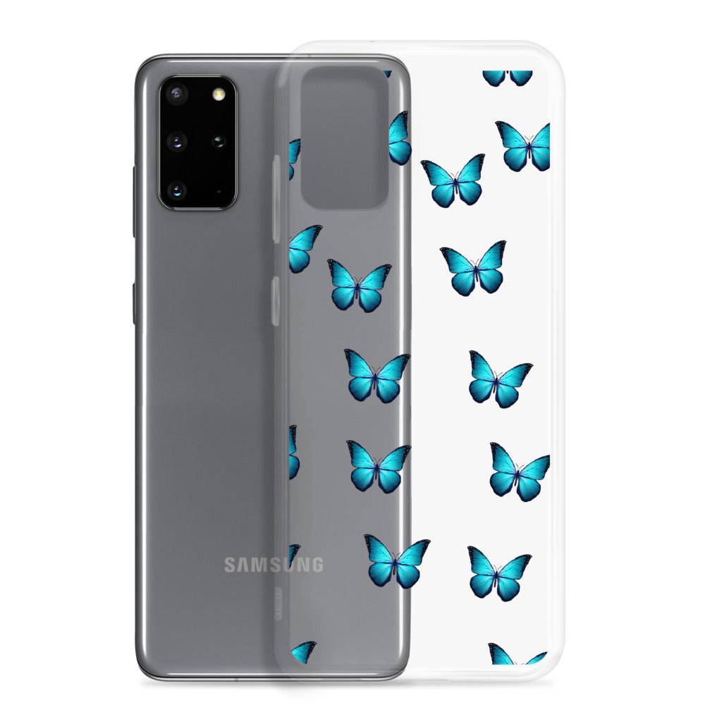 Butterfly Transparent Samsung Phone Case - Limitless Jewellery