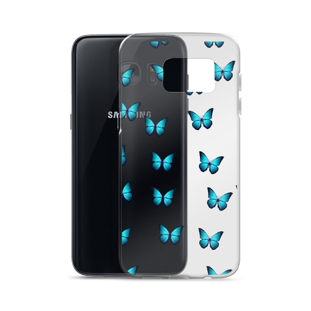 Butterfly Transparent Samsung Phone Case - Limitless Jewellery