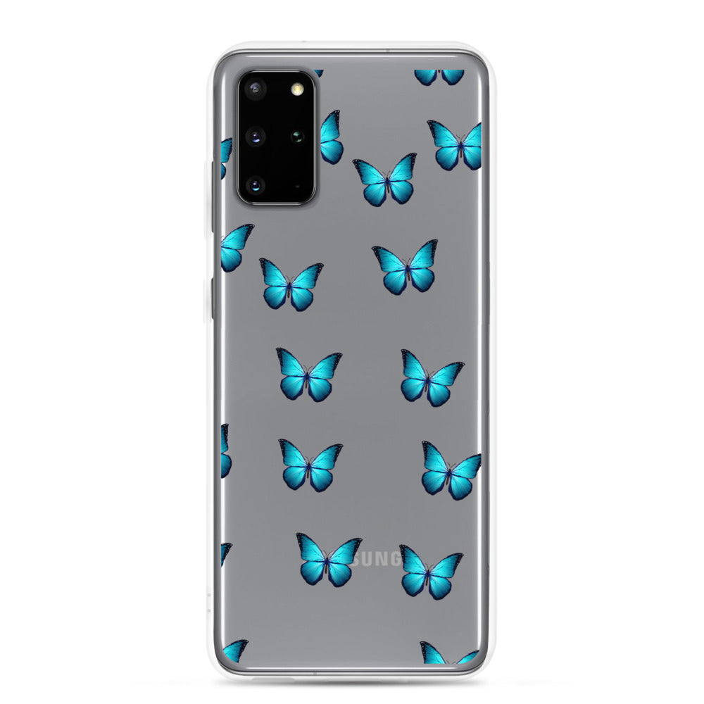 Butterfly Transparent Samsung Phone Case - Limitless Jewellery