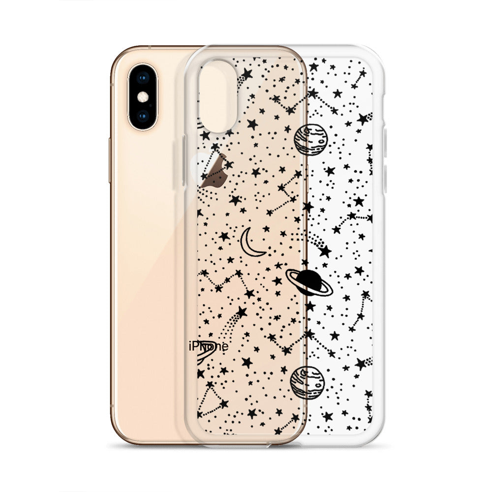 Galaxy Transparent iPhone Case - Limitless Jewellery