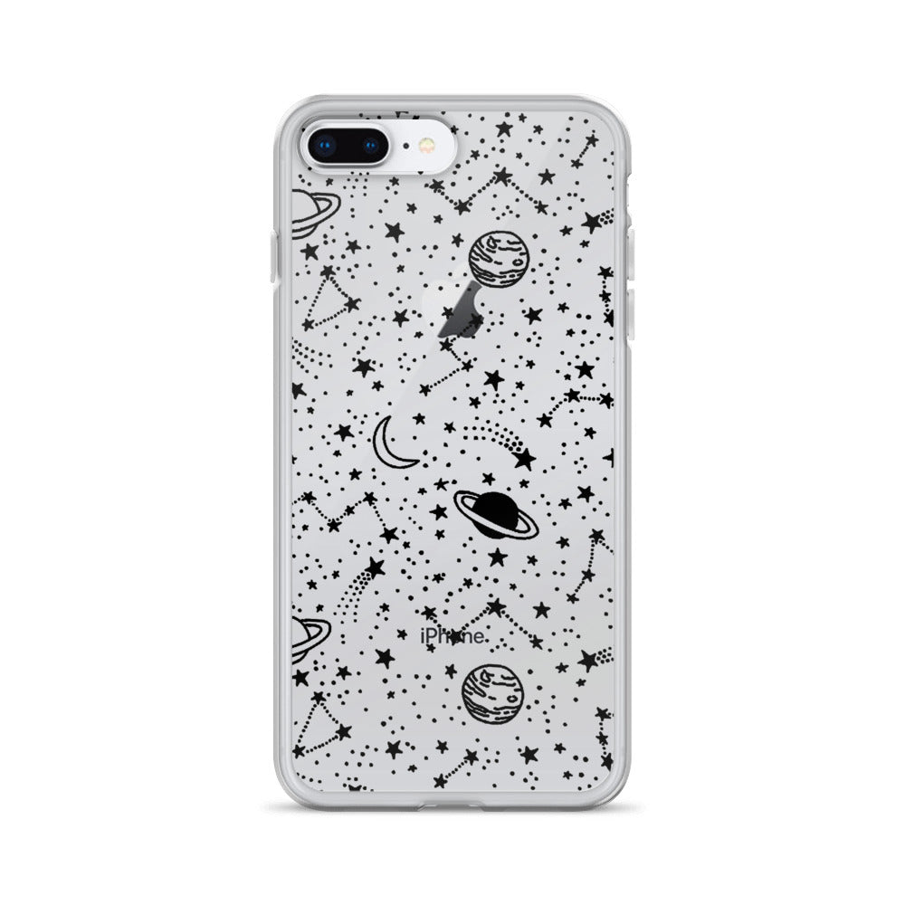 Galaxy Transparent iPhone Case - Limitless Jewellery