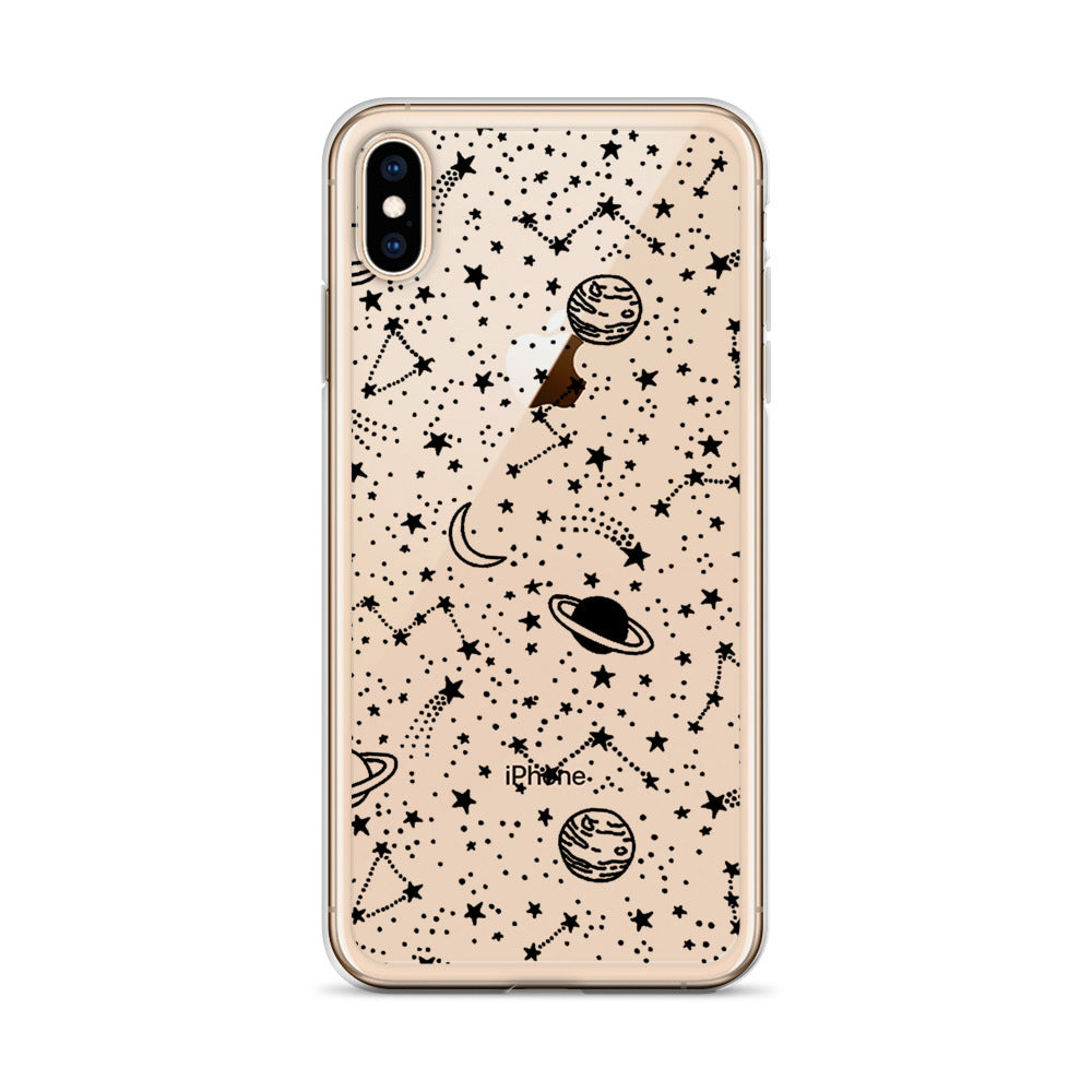 Galaxy Transparent iPhone Case - Limitless Jewellery