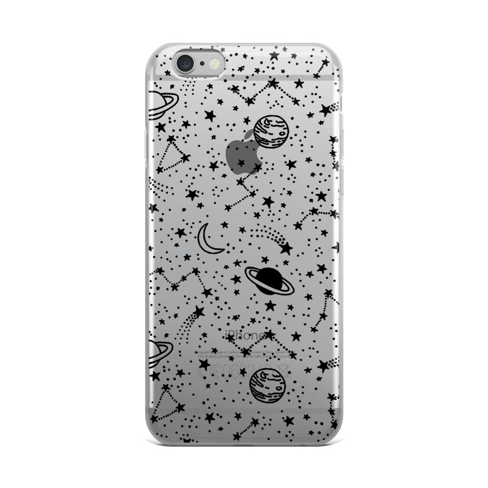 Galaxy Transparent iPhone Case - Limitless Jewellery