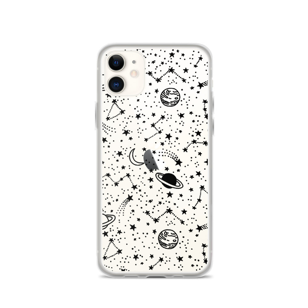 Galaxy Transparent iPhone Case - Limitless Jewellery