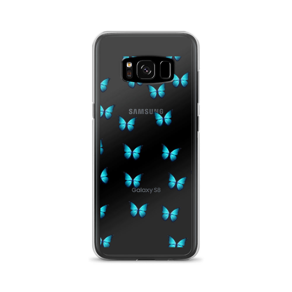 Butterfly Transparent Samsung Phone Case - Limitless Jewellery