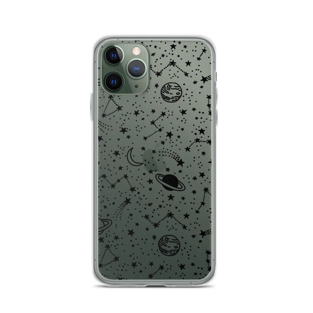 Galaxy Transparent iPhone Case - Limitless Jewellery
