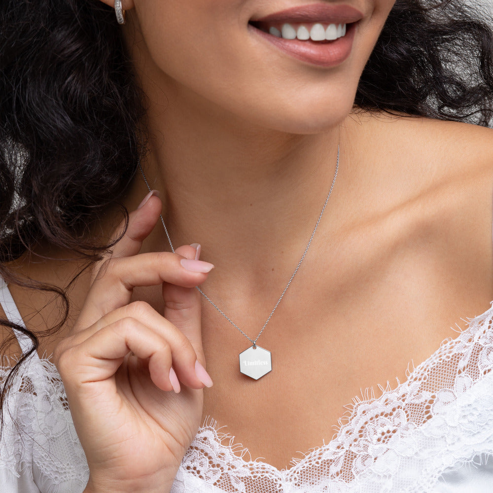 Personalized Hexagon Necklace - Limitless Jewellery