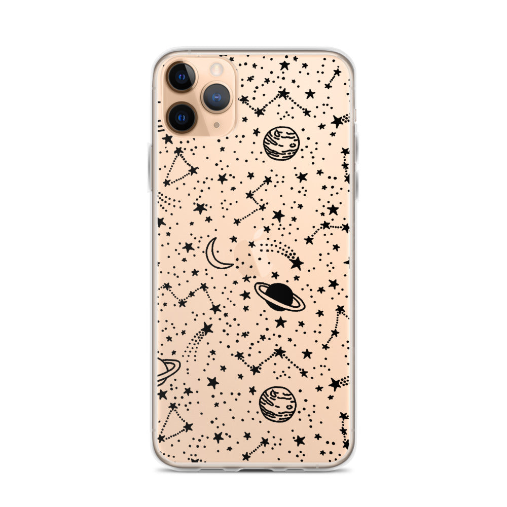Galaxy Transparent iPhone Case - Limitless Jewellery