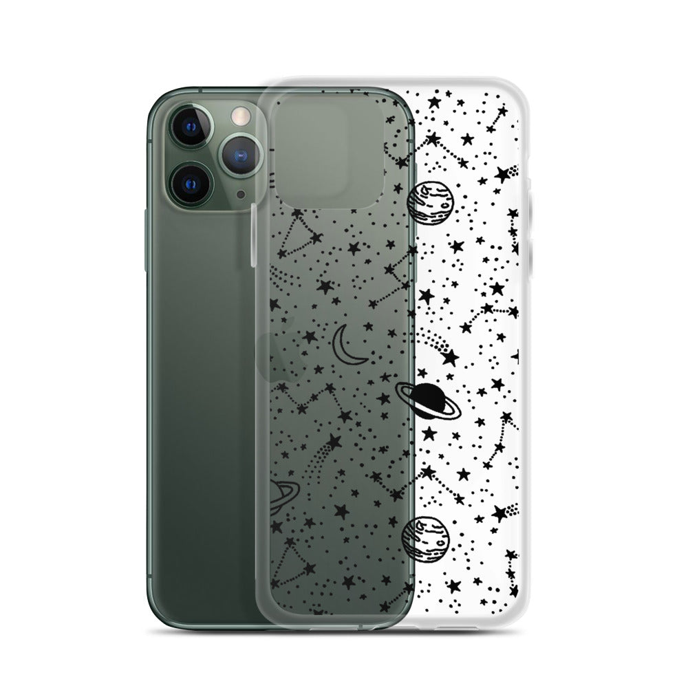 Galaxy Transparent iPhone Case - Limitless Jewellery