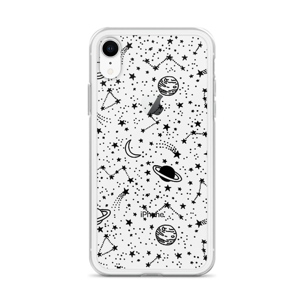 Galaxy Transparent iPhone Case - Limitless Jewellery