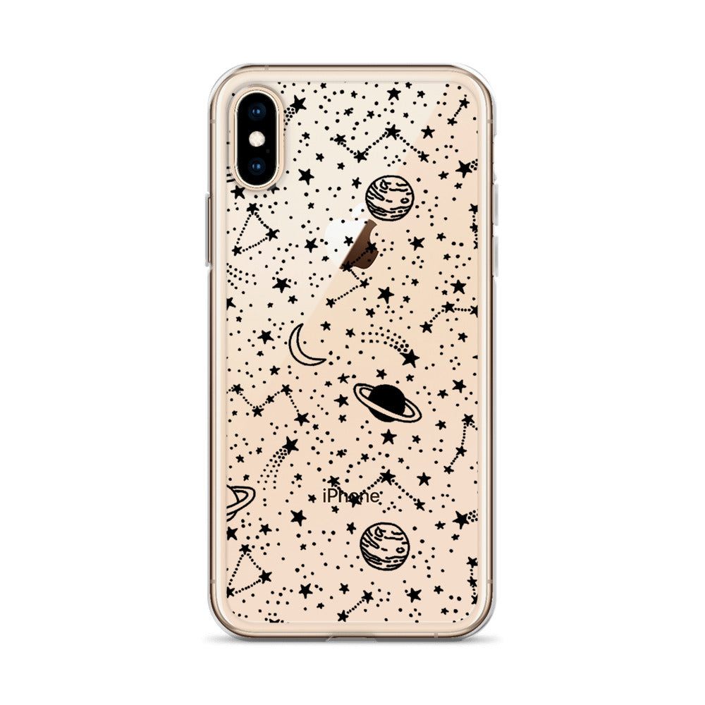 Galaxy Transparent iPhone Case - Limitless Jewellery
