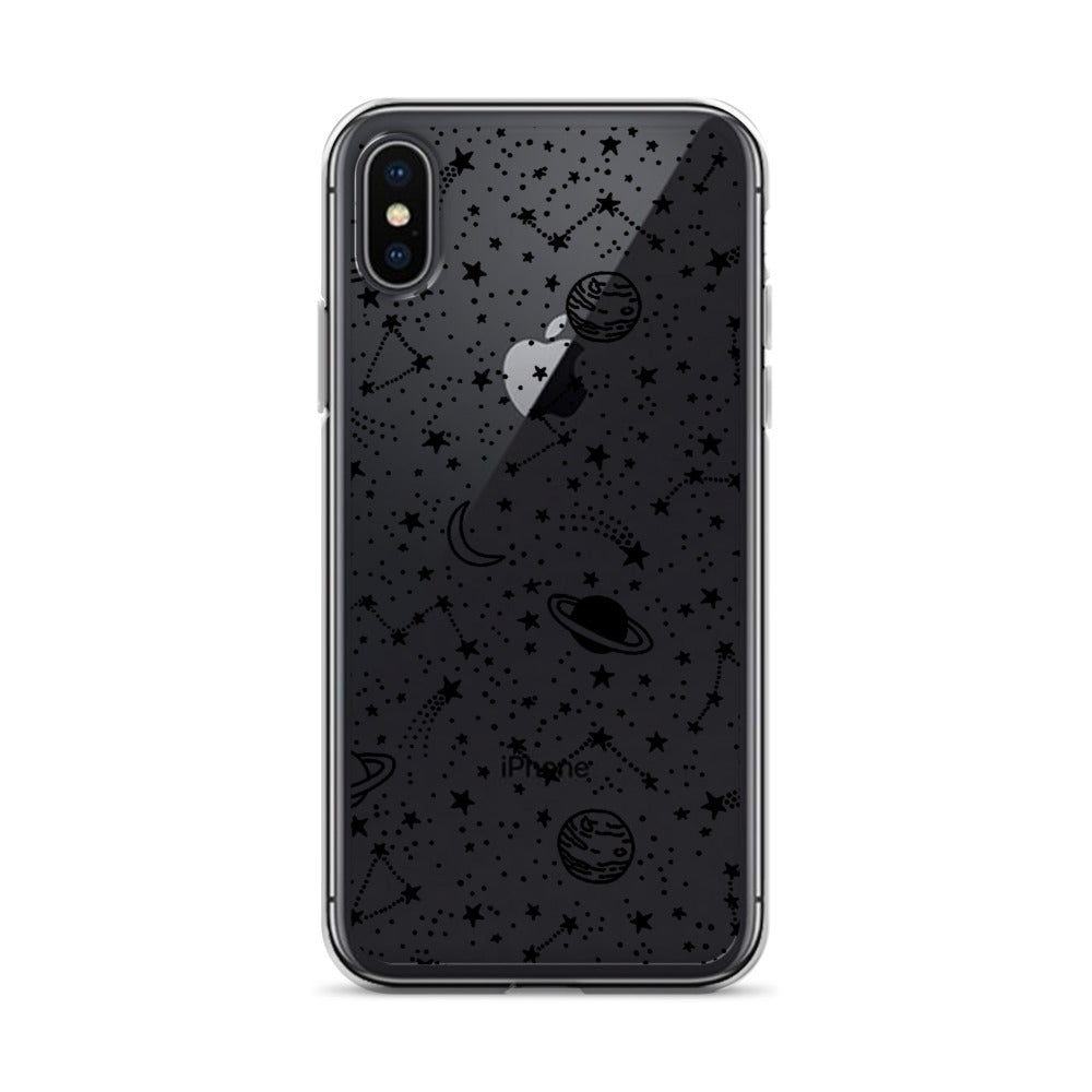 Galaxy Transparent iPhone Case - Limitless Jewellery