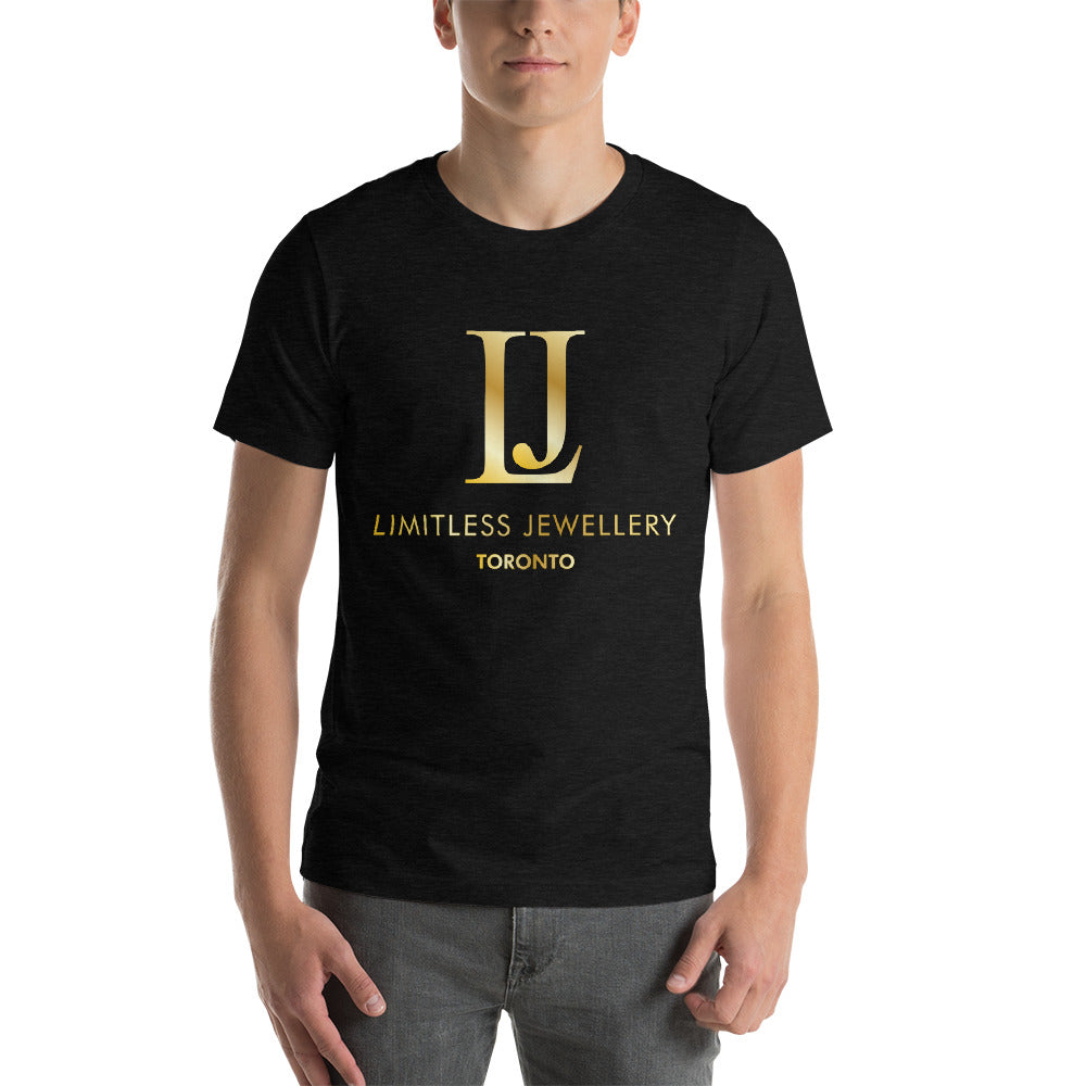 LJ logo Short-Sleeve Unisex T-Shirt - Limitless Jewellery