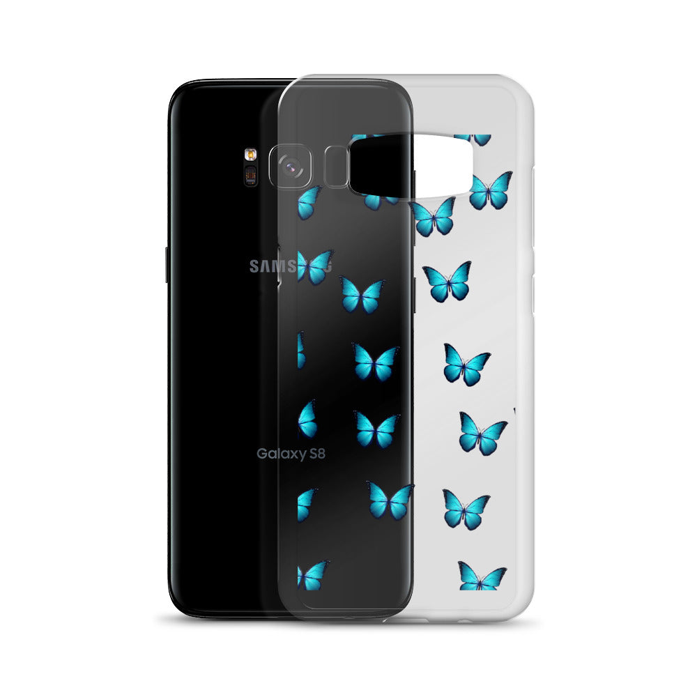 Butterfly Transparent Samsung Phone Case - Limitless Jewellery
