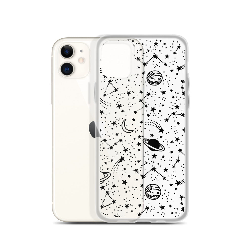 Galaxy Transparent iPhone Case - Limitless Jewellery