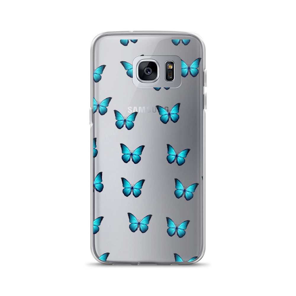 Butterfly Transparent Samsung Phone Case - Limitless Jewellery