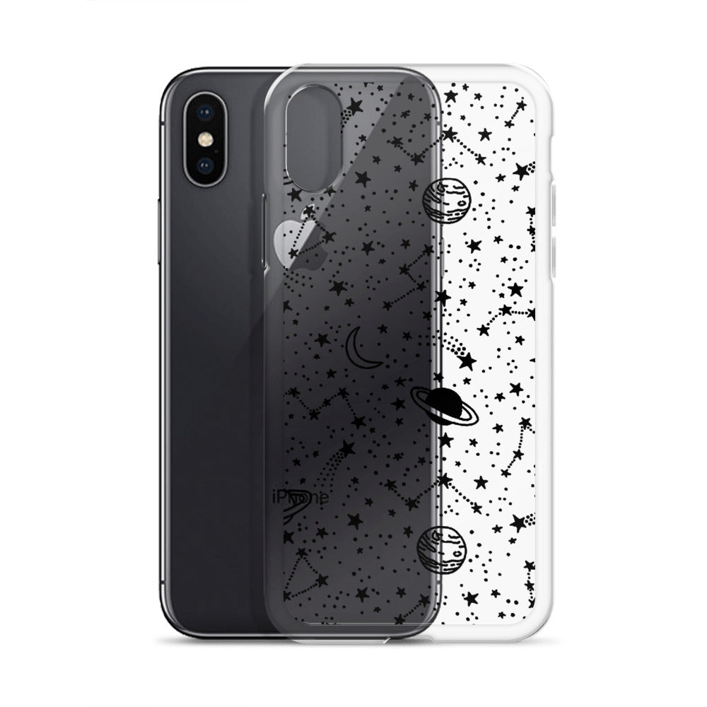 Galaxy Transparent iPhone Case - Limitless Jewellery
