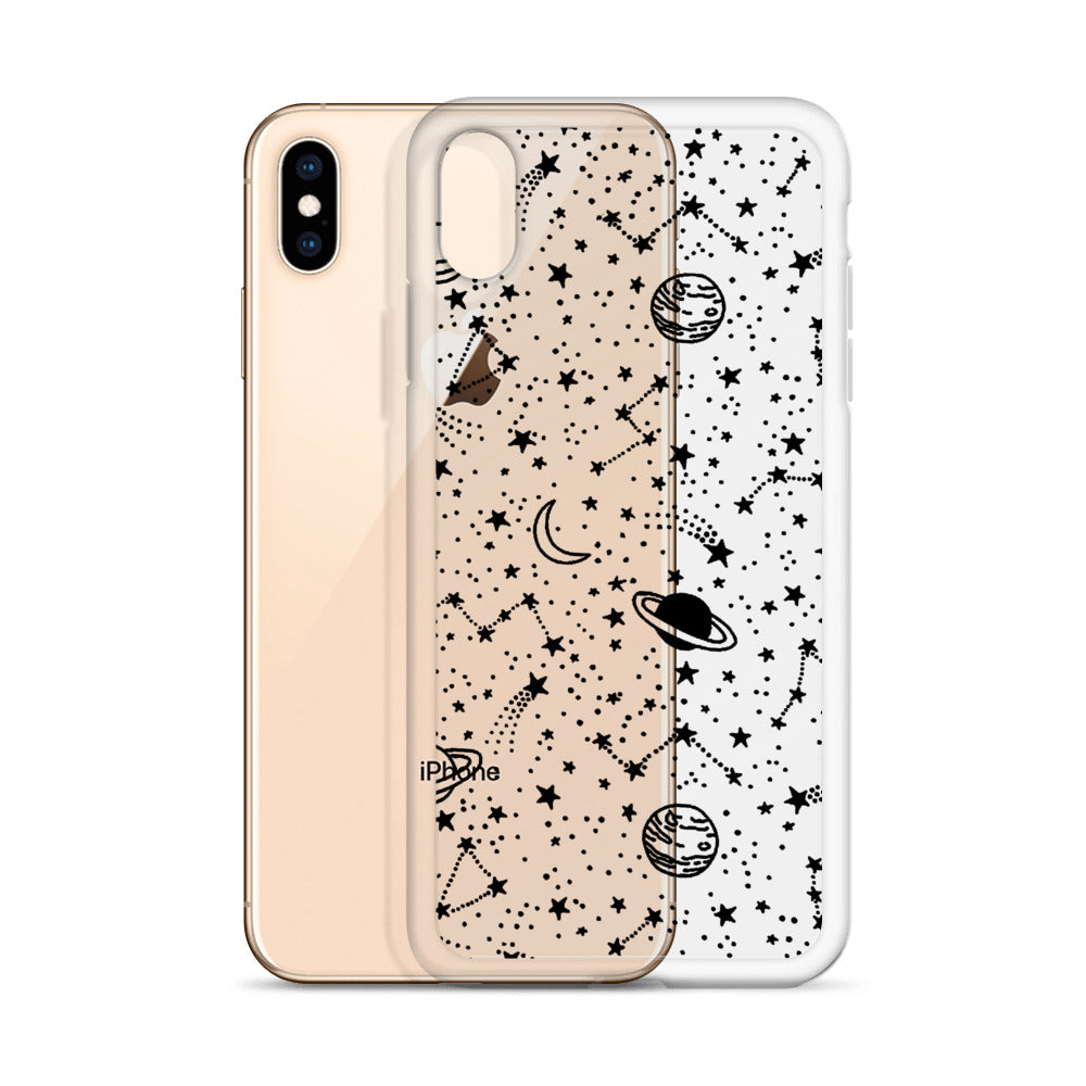 Galaxy Transparent iPhone Case - Limitless Jewellery
