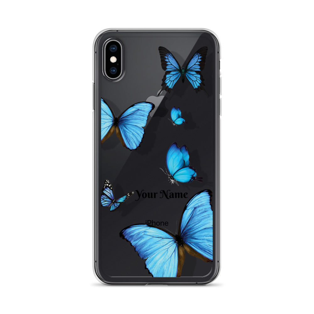 Personalized Transparent Butterfly iPhone Case - Limitless Jewellery