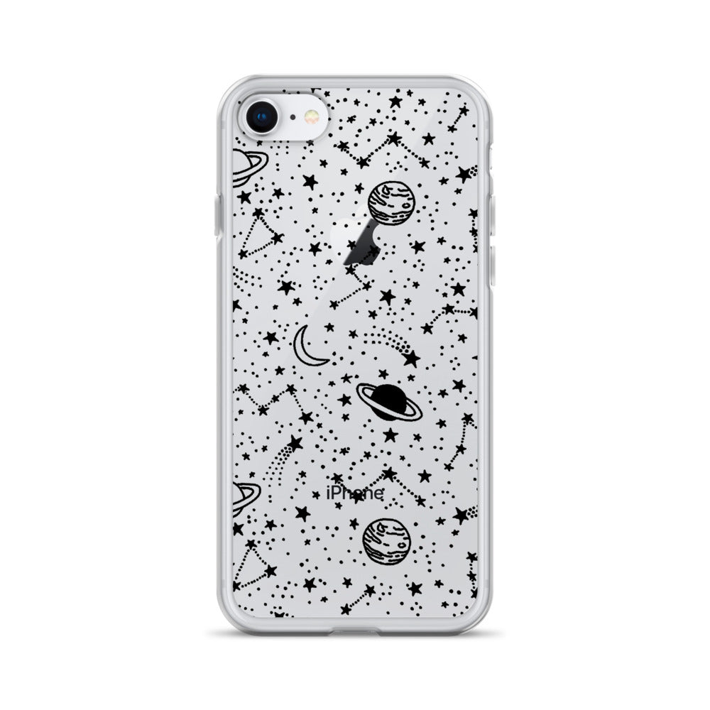 Galaxy Transparent iPhone Case - Limitless Jewellery