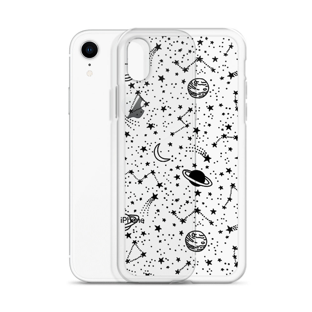 Galaxy Transparent iPhone Case - Limitless Jewellery