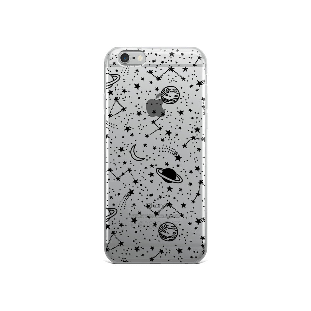 Galaxy Transparent iPhone Case - Limitless Jewellery