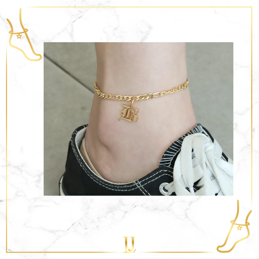 Old English Anklet Bracelet - Limitless Jewellery