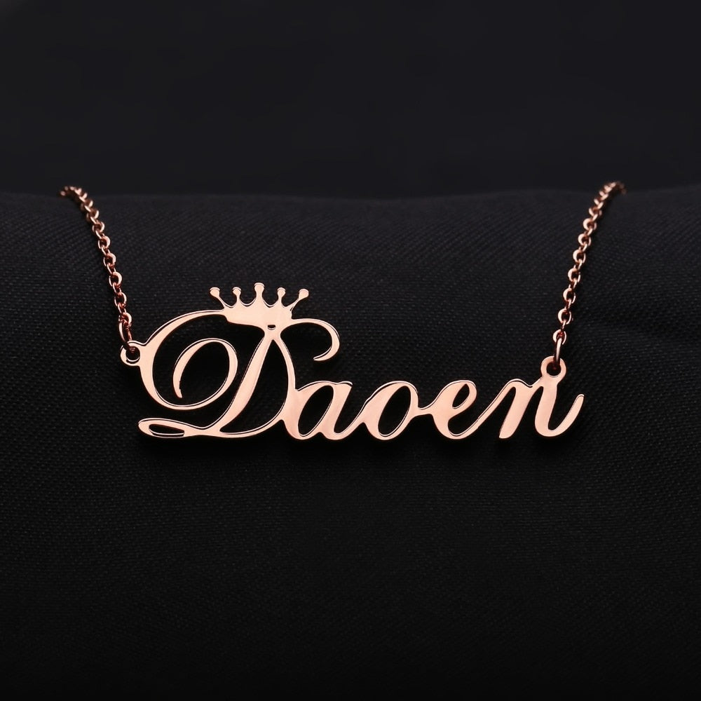 Personalized Crown Necklace - Limitless Jewellery