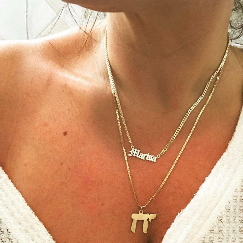 Personalized Old English Necklace - Limitless Jewellery