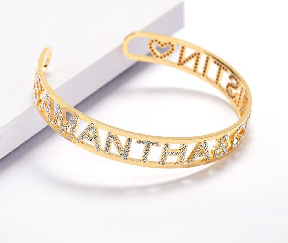 Personalized Iced Out Bracelet - Limitless Jewellery