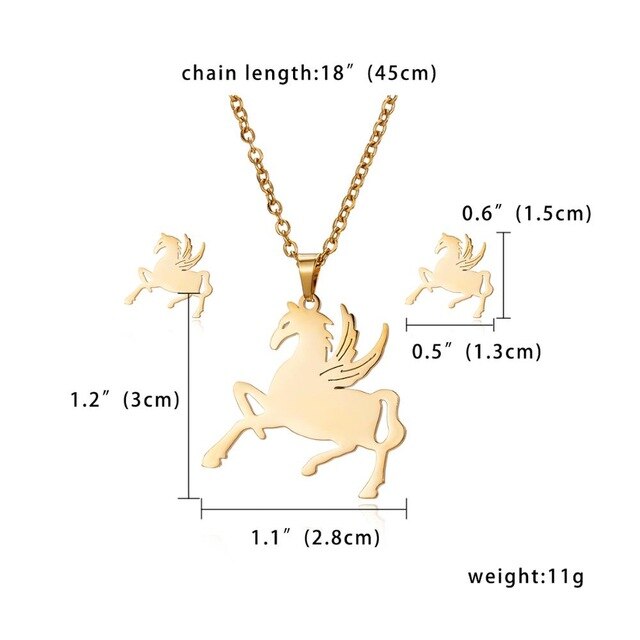 Fish Horse Jewelry Set for Women - Limitless Jewellery