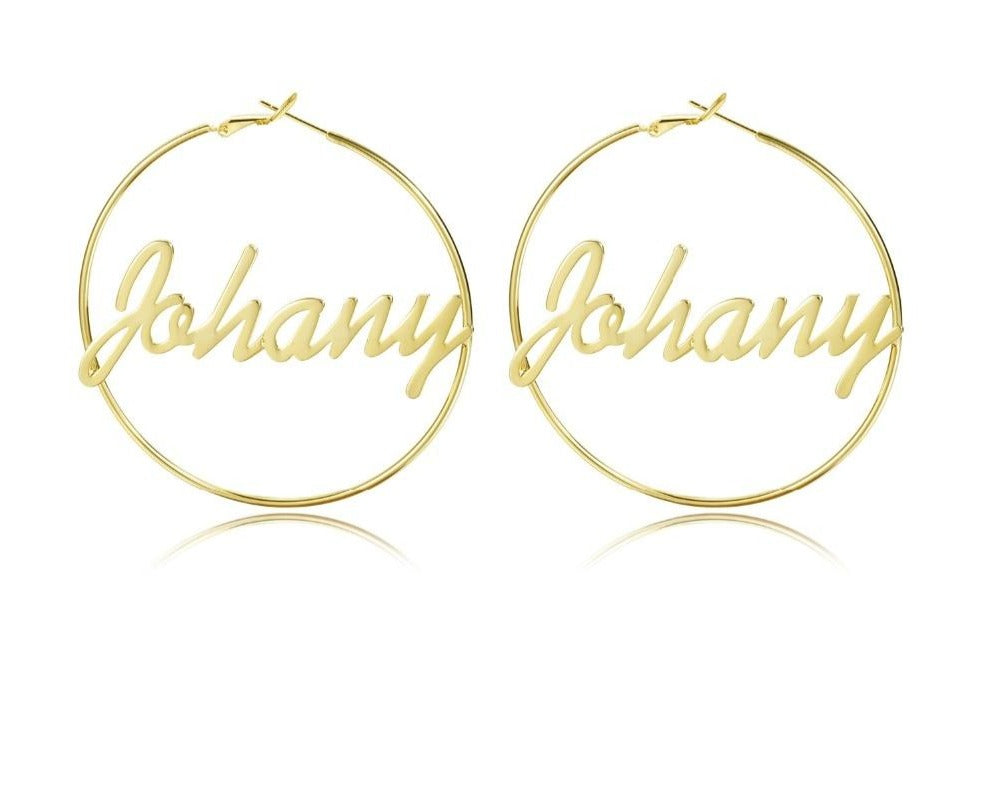 Personalized Classic Hoop Earrings - Limitless Jewellery