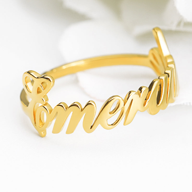 New Personalized Gold Women Ring - Limitless Jewellery
