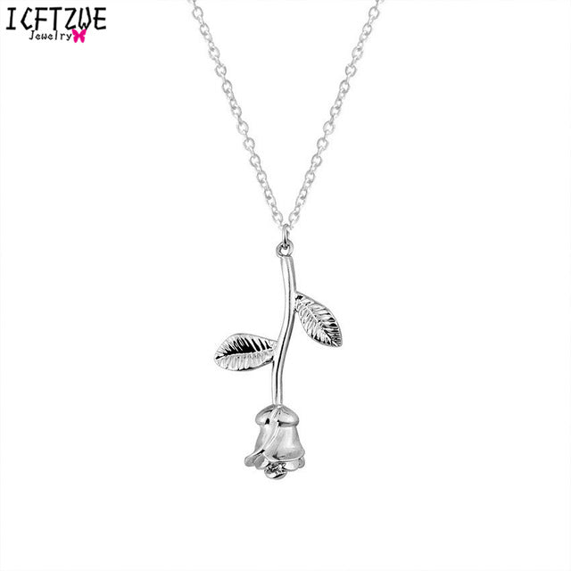 Rose Pendant Necklace 1 - Limitless Jewellery