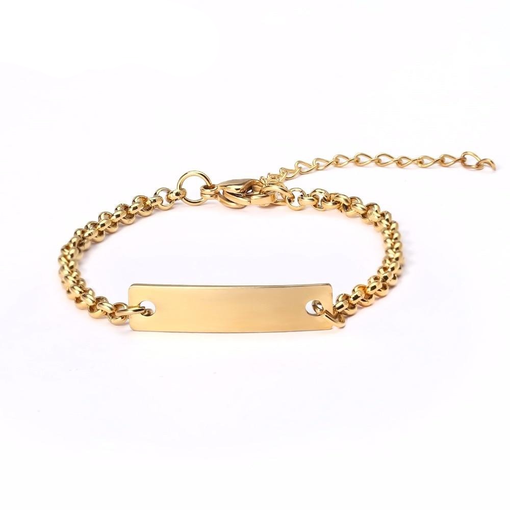 Personalized Children Bar Bracelet - Limitless Jewellery