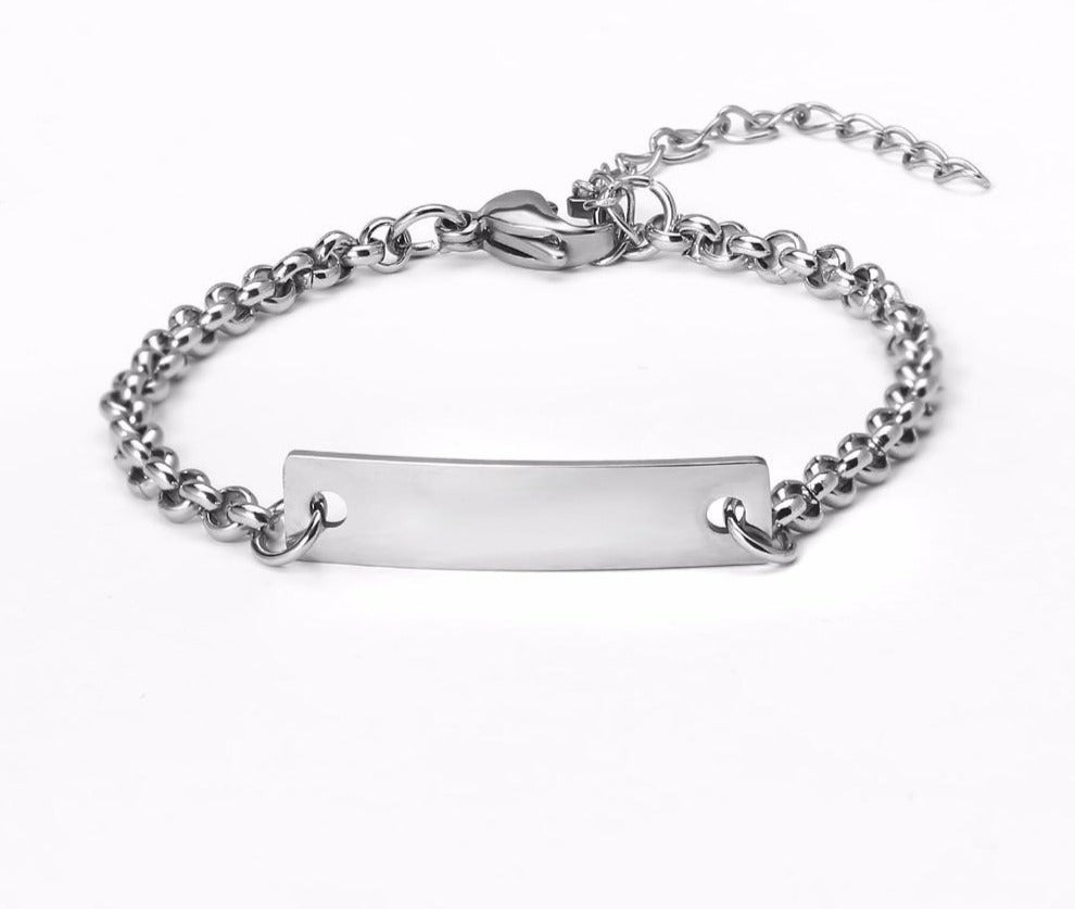Personalized Children Bar Bracelet - Limitless Jewellery